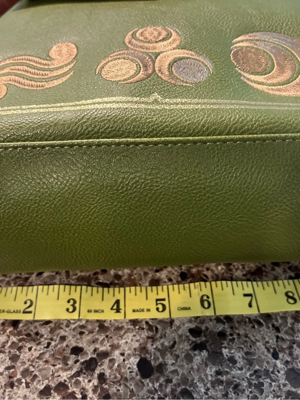 Zelda Green & Brown Leather Backpack
